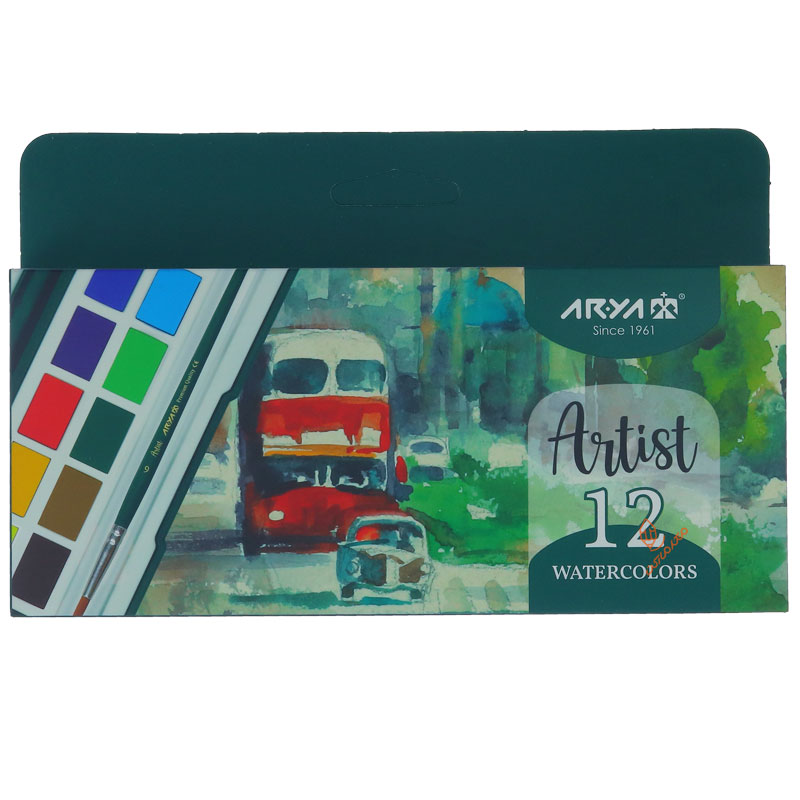 آبرنگ 12 رنگ آرتیست آریا ARYA