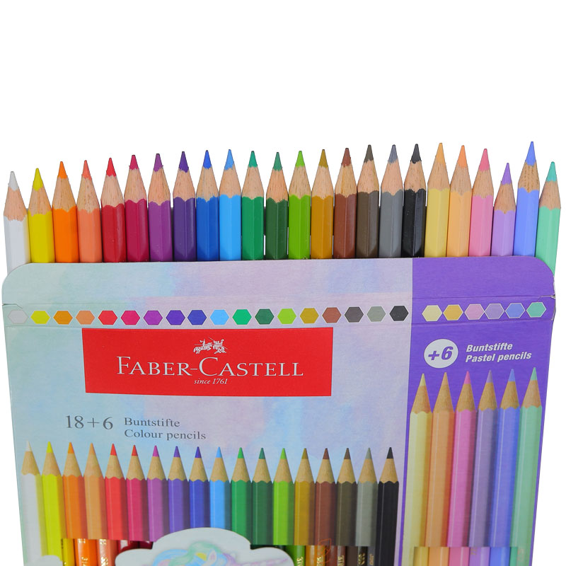 مداد رنگی 24 رنگ فابرکاستل