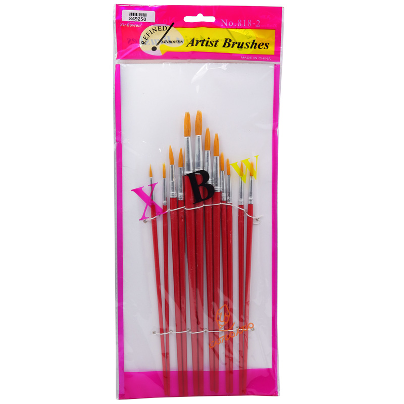 ست قلمو 12 عددی سر گرد