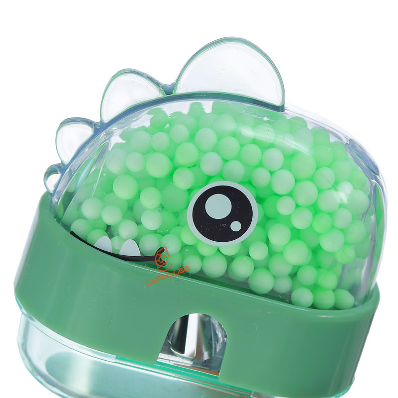 تراش مخزن دار فانتزی سبز طرح دایناسور 5859 (1)