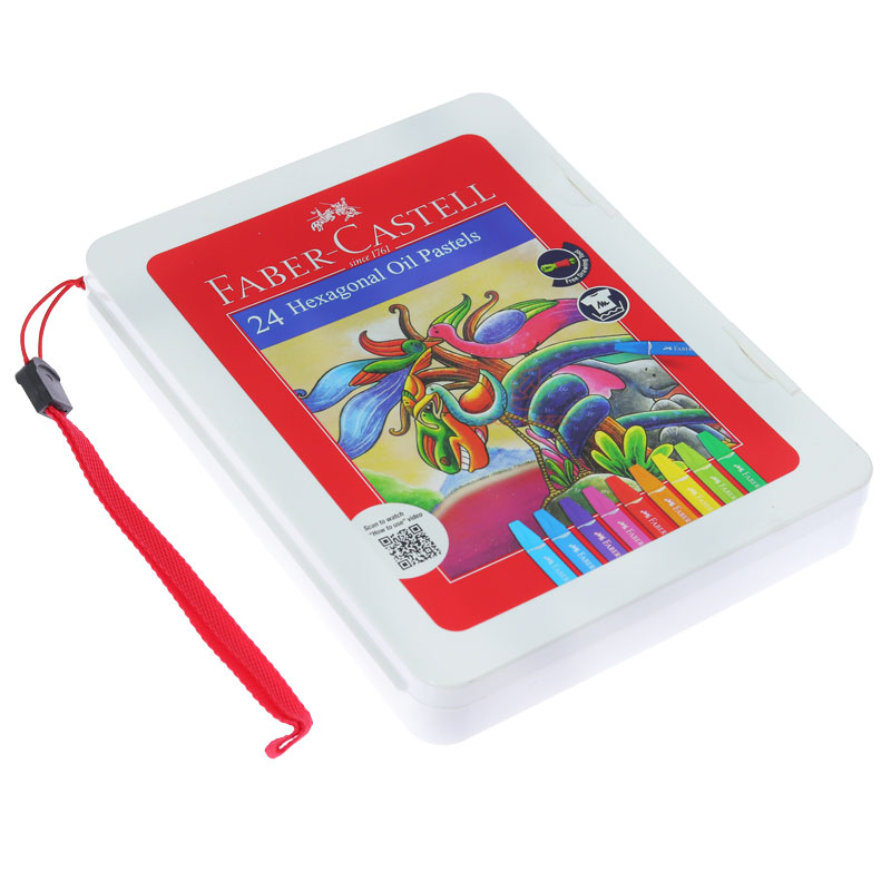 پاستل روغنی 24 رنگ فابر کاستل