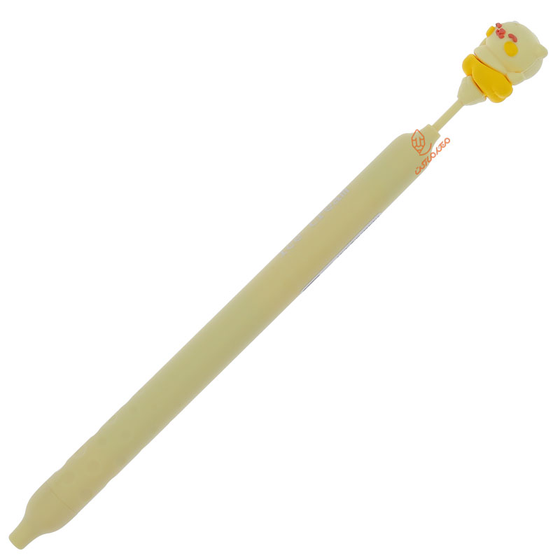 خودکار پاکن دار فانتزی کرمی طرح گربه