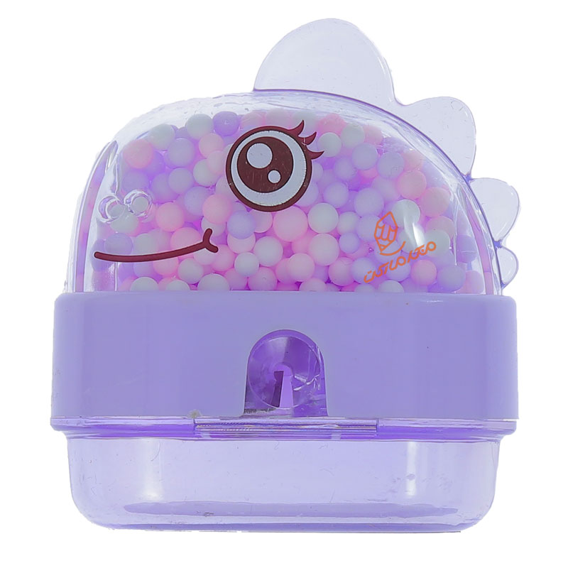 تراش مخزن دار فانتزی بنفش طرح دایناسور 5859 (1)