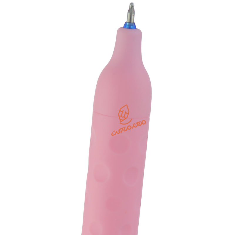 خودکار پاکن دار فانتزی صورتی طرح توت فرنگی