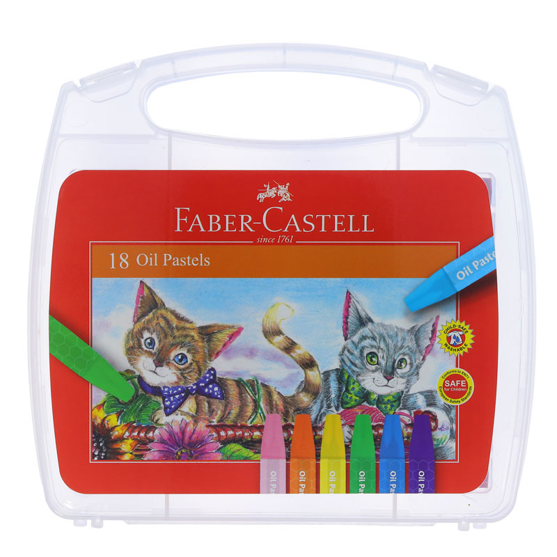 پاستل روغنی 18 رنگ فابرکاستل