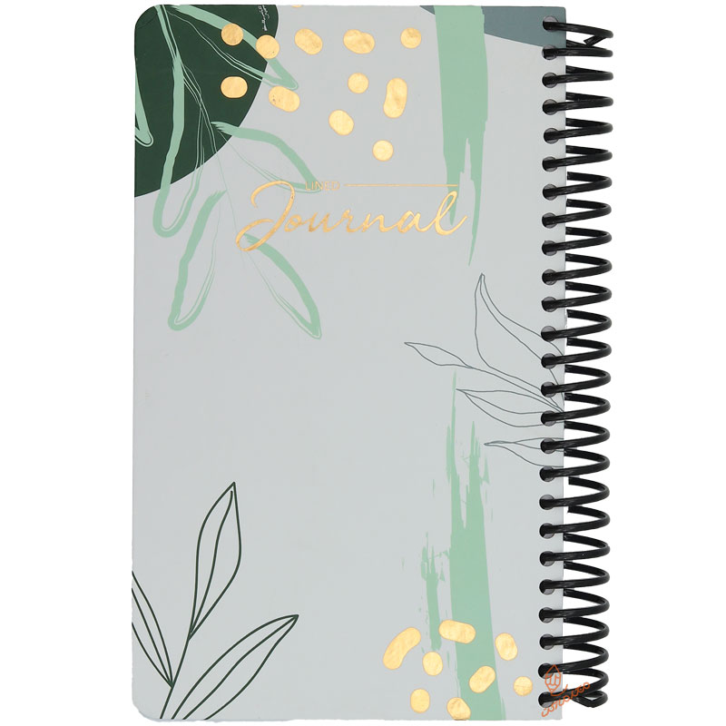 دفتر اورپایی طرح زمینه سفید مینیمال گل دات نوت