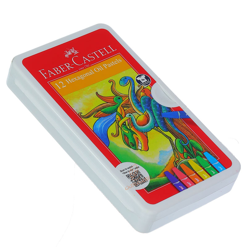 پاستل روغنی 12 رنگ فابرکاستل