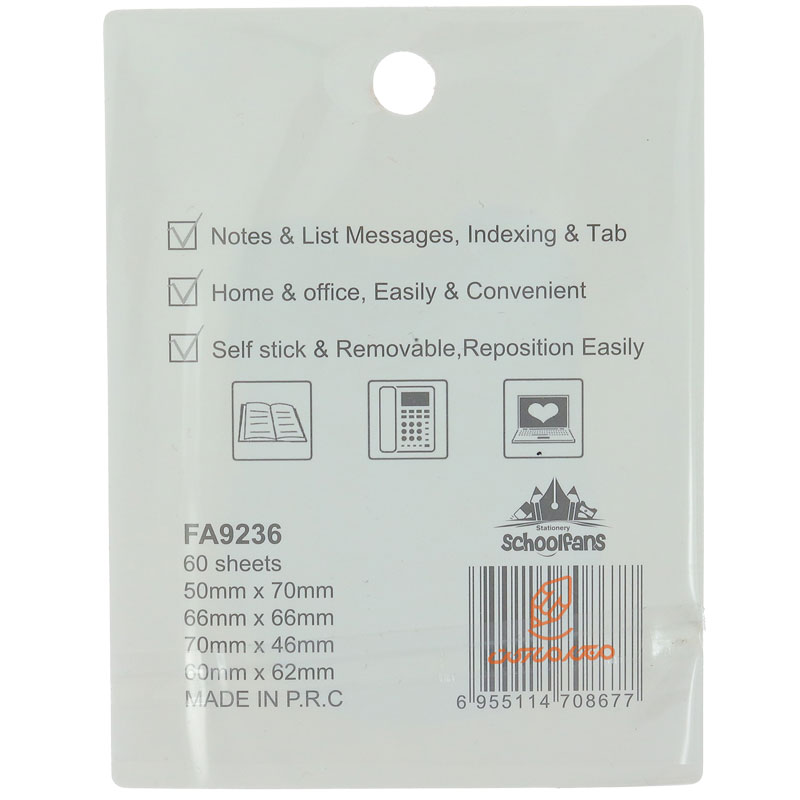 پست ایت فانتزی سفید طرح خرگوش اسکول فنس 9236 (1)