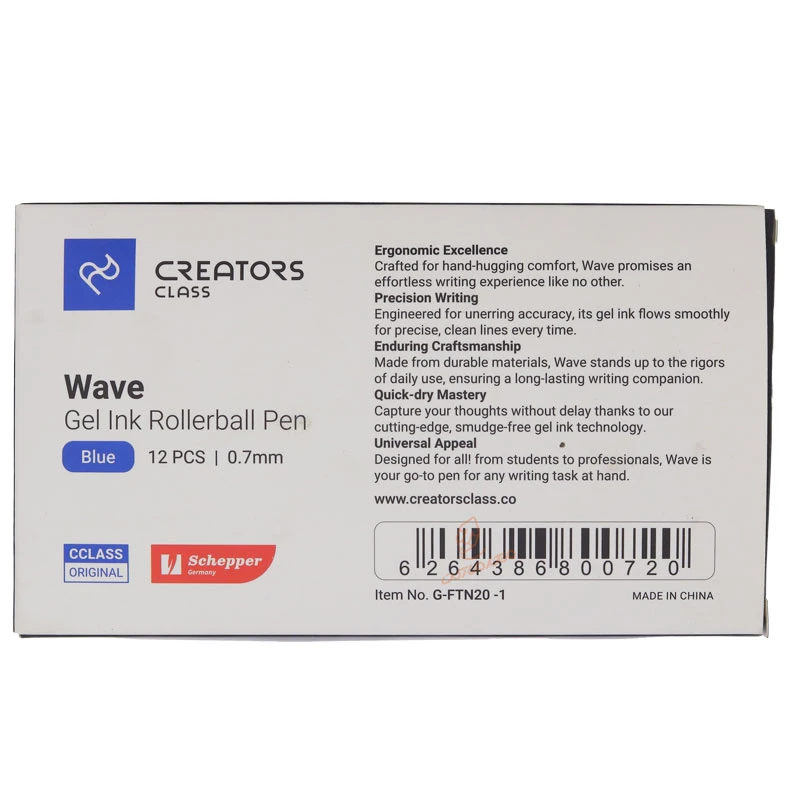 روان نویس آبی 0.7 بسته 12 عددی سی کلاس مدل ویو Wave (3)