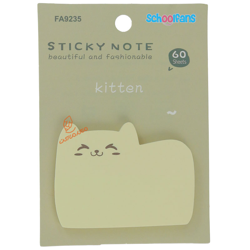 پست ایت فانتزی طرح گربه اسکول فنس 9235