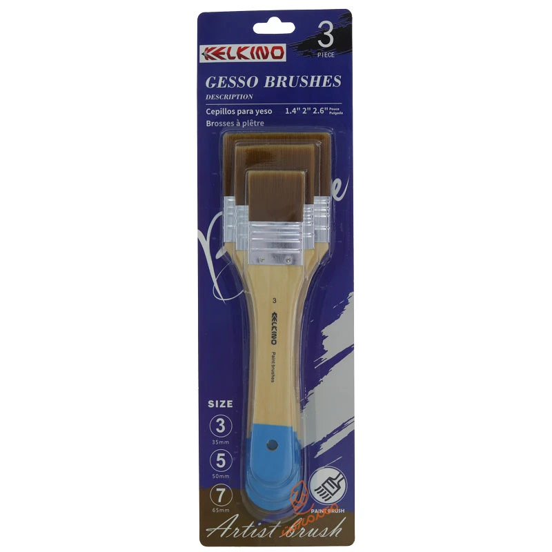 ست قلمو نقاشی زمینه دسته آبی کلکینو KELKINO KN-005C (1)