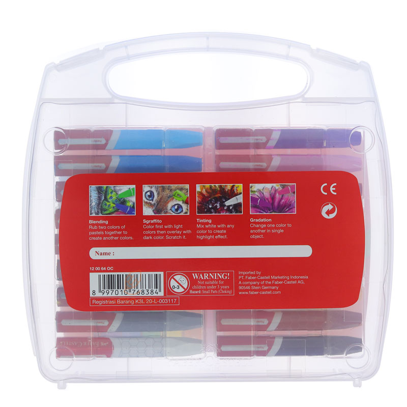 پاستل روغنی 18 رنگ فابرکاستل