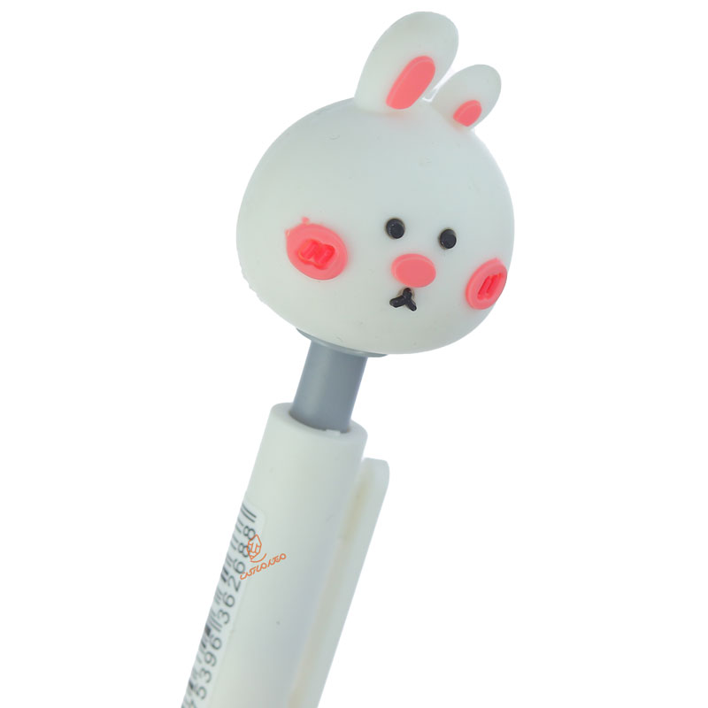 روان نویس فشاری عروسکی سفید طرح خرگوش (3)