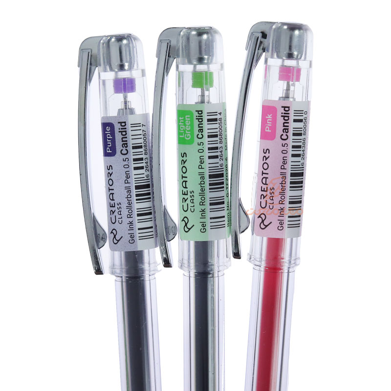 خودکار رنگی صورتی بنفش سبز 0.5 کاندید سی کلاس