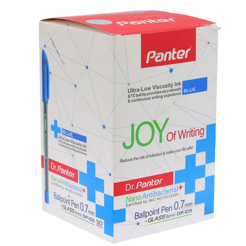 خودکار آبی 0.7 فوق روان بسته 50 عددی دکتر پنتر PANTER (1)