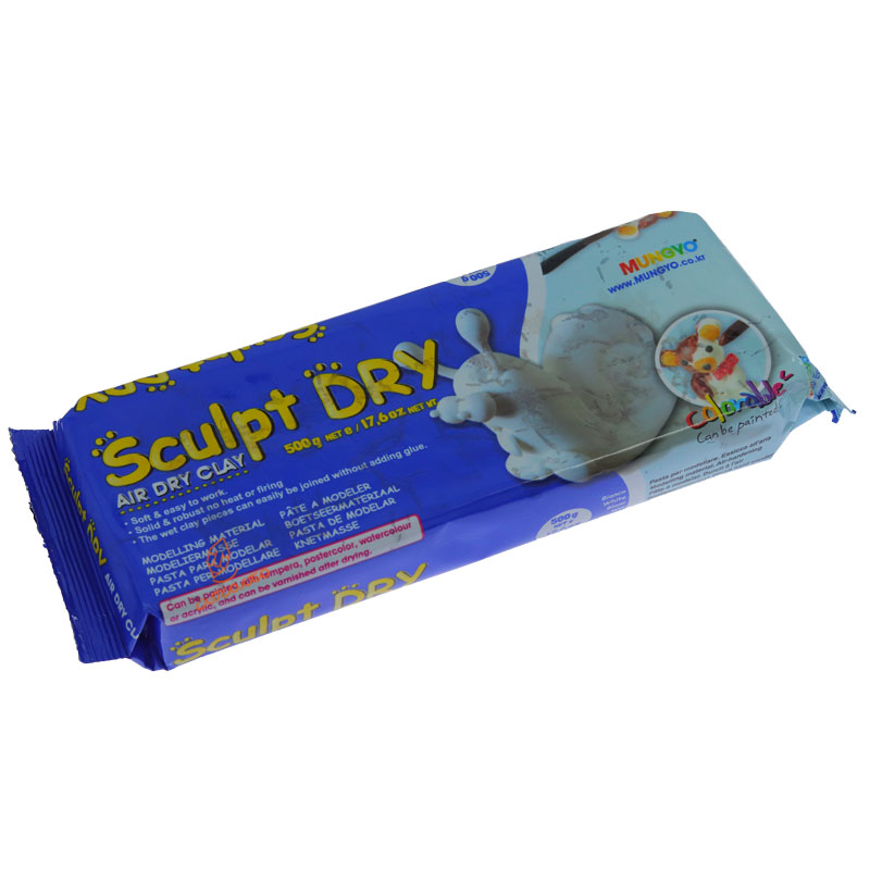 خمیر مجسمه سازی سفید 500 گرمی مانگیو MUNGYO (3)