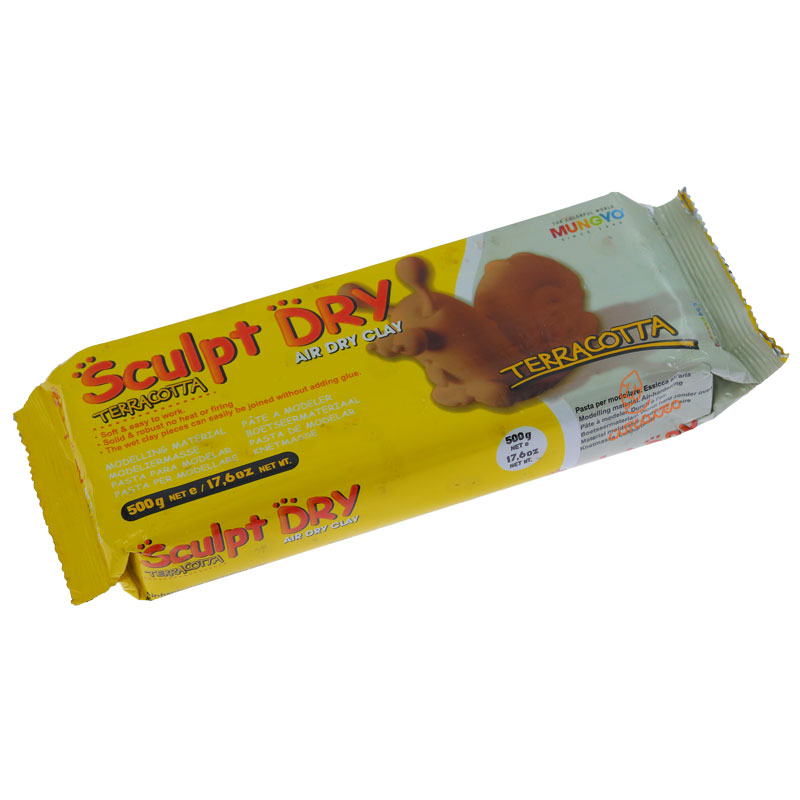 خمیر مجسمه سازی قهوه ای 500 گرمی مانگیو MUNGYO (6)