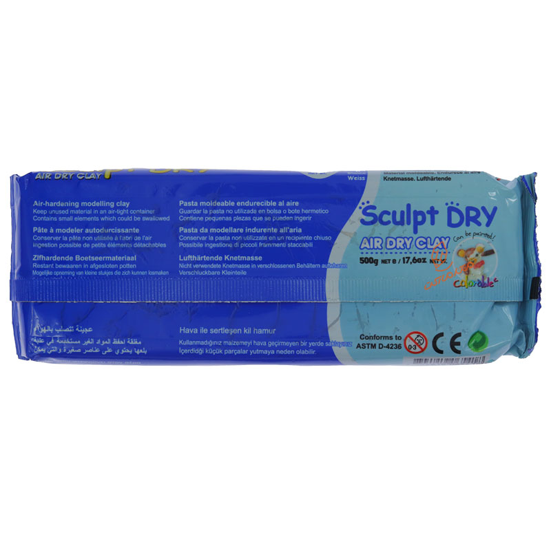 خمیر مجسمه سازی سفید 500 گرمی مانگیو MUNGYO (2)