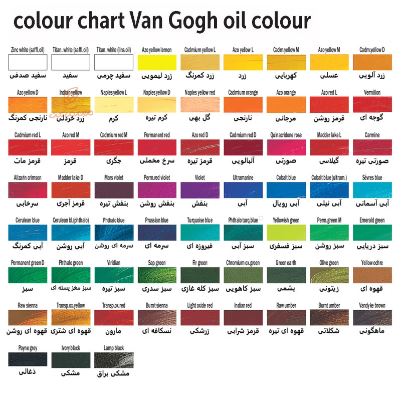 رنگ روغن 40 میل ونگوگ VANGOGH (2)