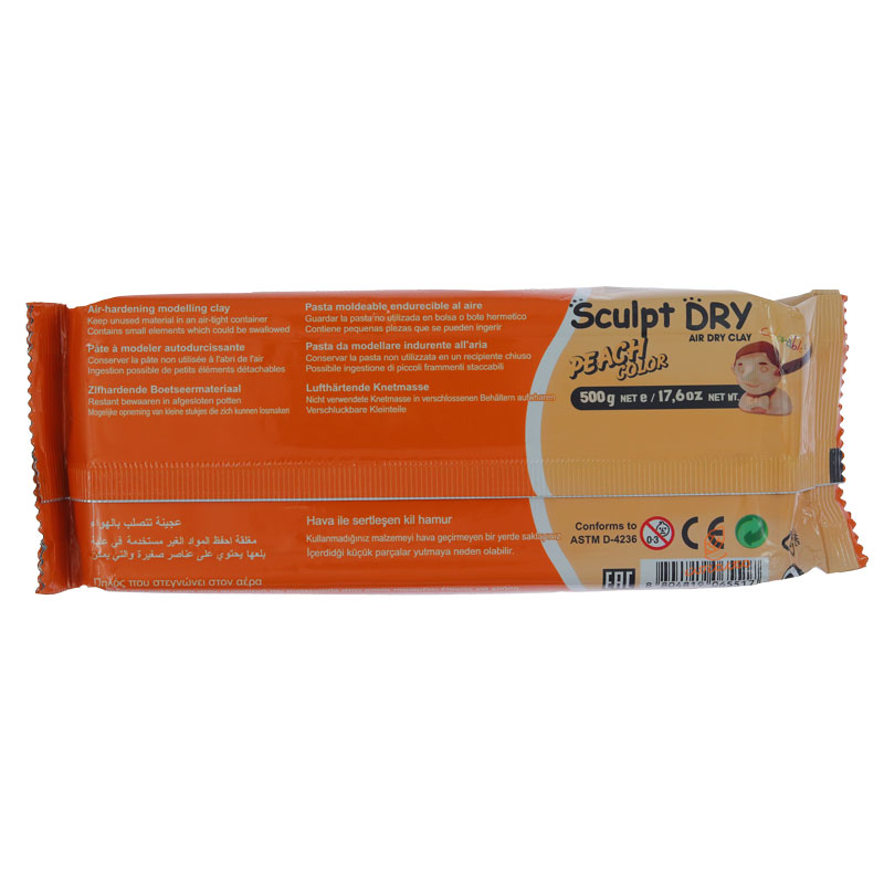 خمیر مجسمه سازی رنگ پوست 500 گرمی مانگیو MUNGYO (2)