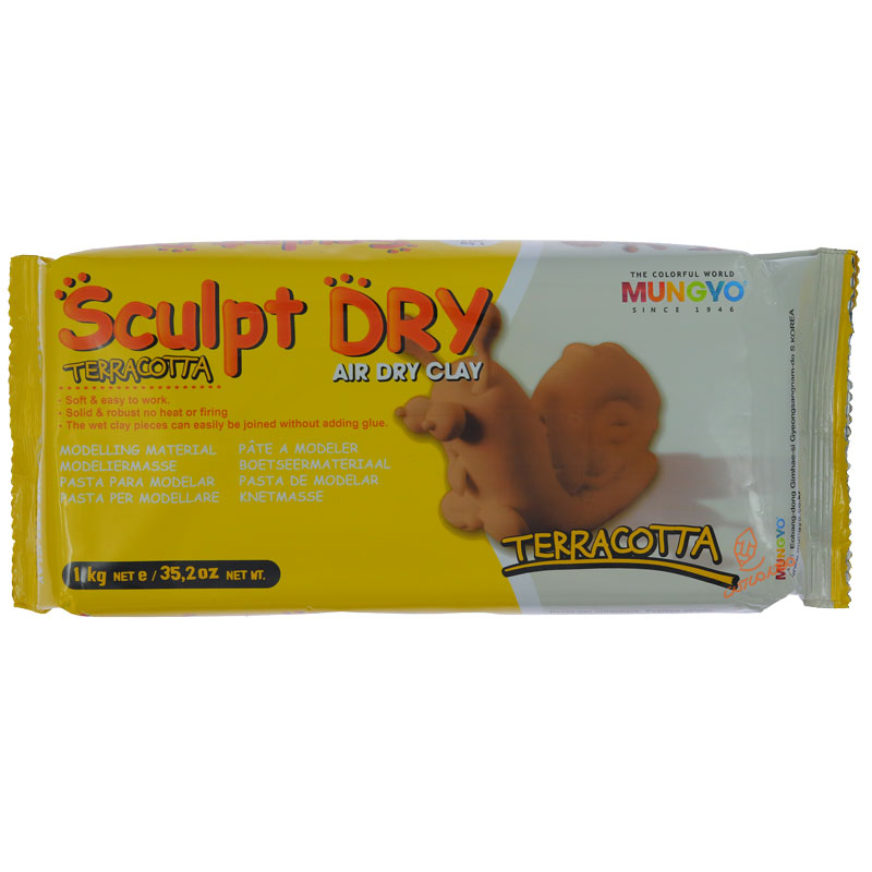 خمیر مجسمه سازی قهوه ای 1000 گرمی مانگیو MUNGYO