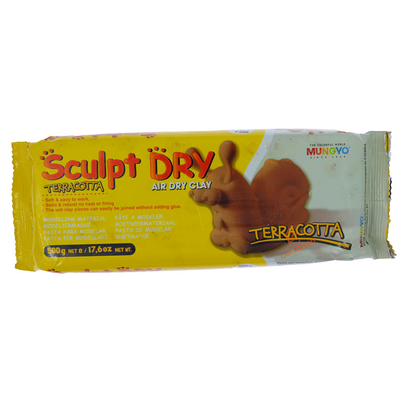 خمیر مجسمه سازی قهوه ای 500 گرمی مانگیو MUNGYO