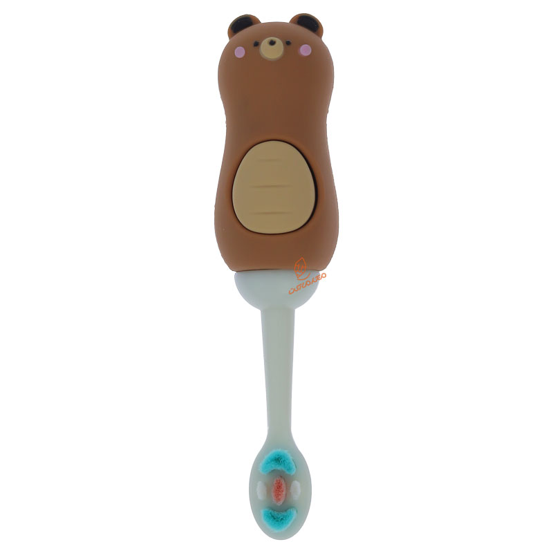 مسواک فانتزی طرح خرس قهوه ای (2)