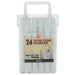 ماژیک راندو 24 رنگ 2 سر (طرح تاچ) طیف پوست 4423 بیسیک111 (2)