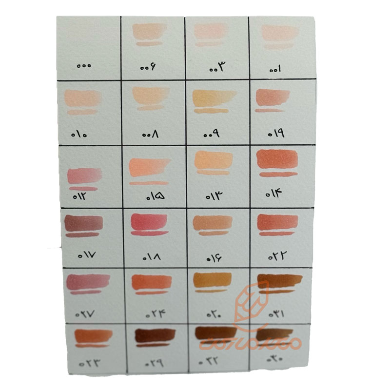 ماژیک راندو 24 رنگ 2 سر (طرح تاچ) طیف پوست 4423 بیسیک3