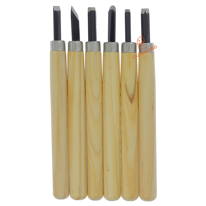 مغار 6 عددی دسته چوبی (3)