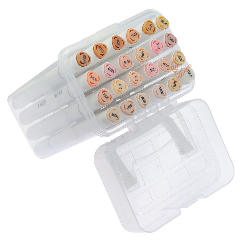 ماژیک راندو 24 رنگ 2 سر (طرح تاچ) طیف پوست 4423 بیسیک111 (3)