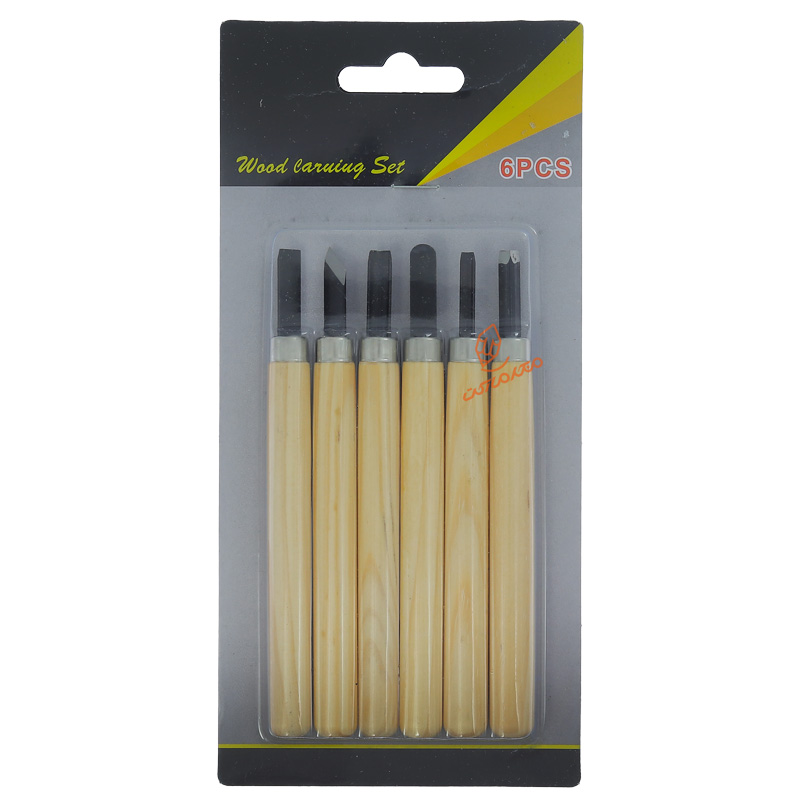 مغار 6 عددی دسته چوبی