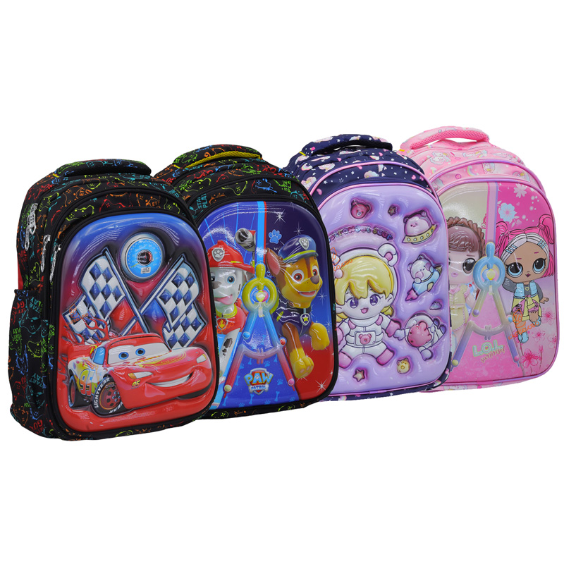 کوله پشتی 3 زیپ کد 6289 فانتزی