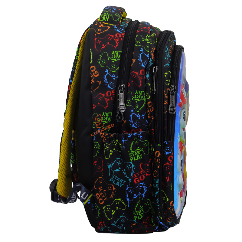 کوله پشتی 3 زیپ کد 6289 فانتزی (5)