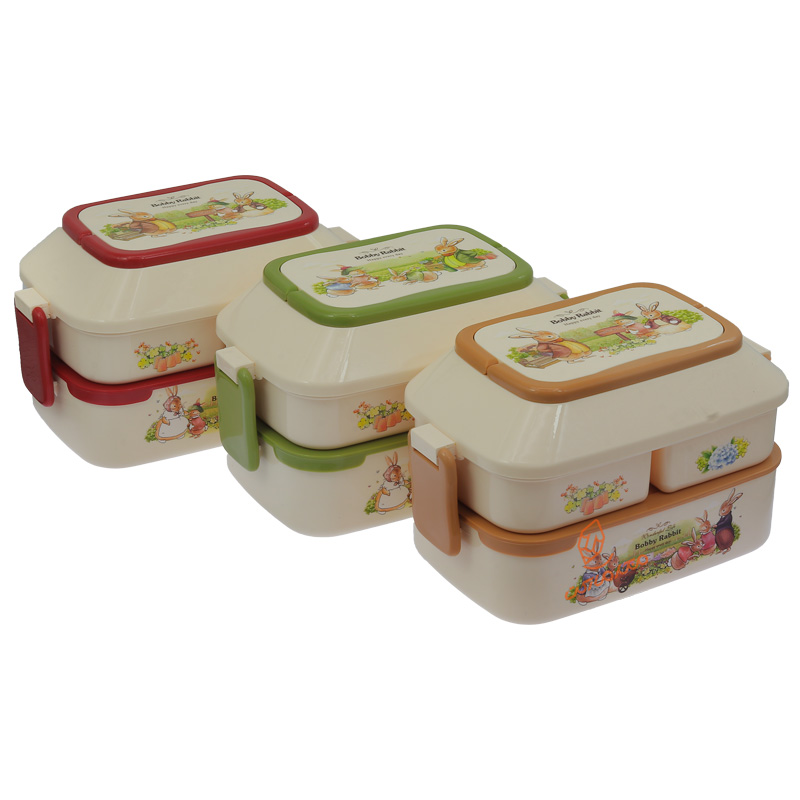 ظرف غذا 2 طبقه بابی خرگوش کد 174/1