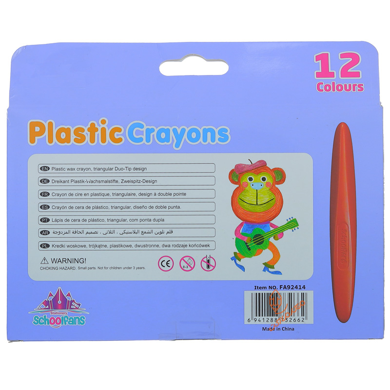 پاستل 12 رنگ ارگونومیک اسکول فنس کد 92414 (3)