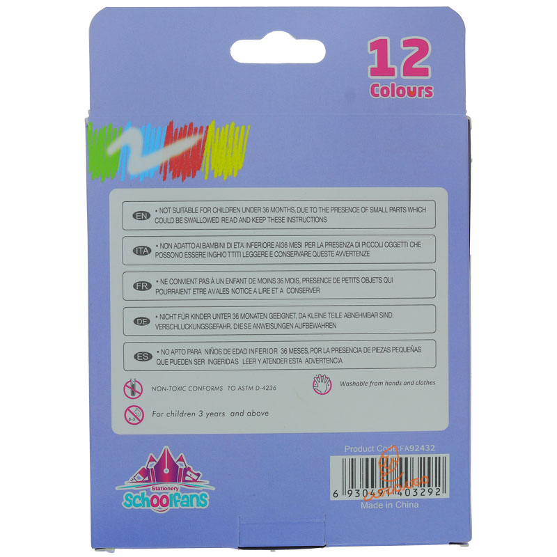 پاستل12 رنگ مدل 3 گوش کد 92432 (5)