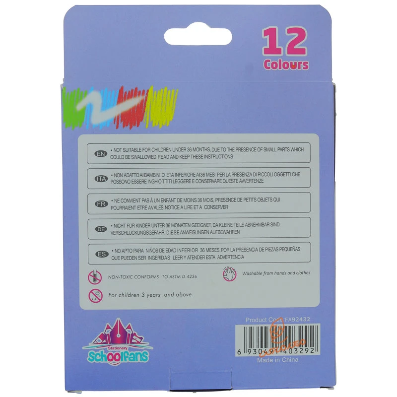 پاستل12 رنگ مدل 3 گوش کد 92432 (5)