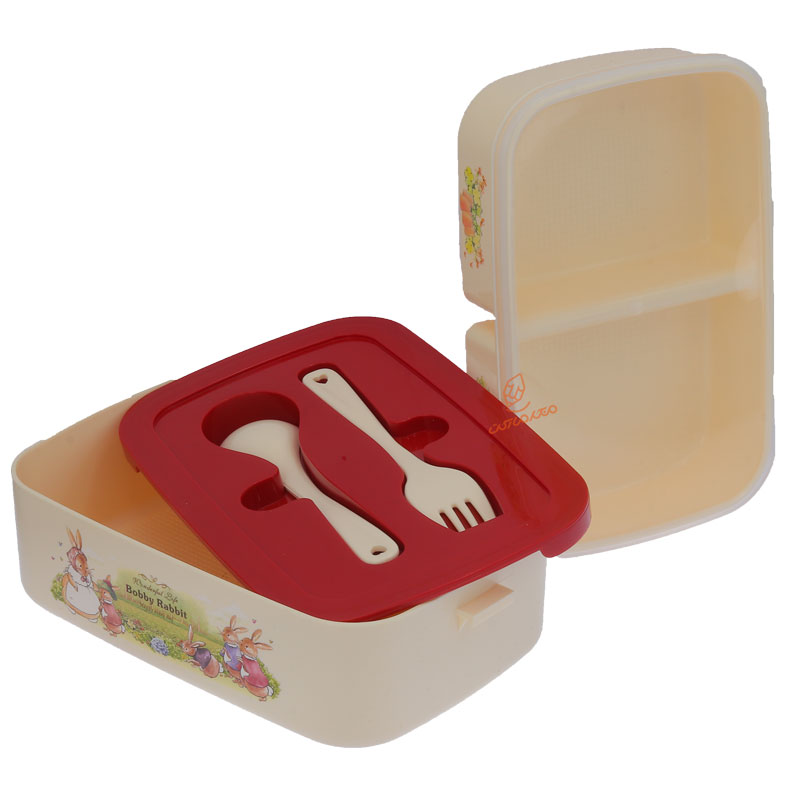 ظرف غذا 2 طبقه بابی خرگوش کد 1741 (8)