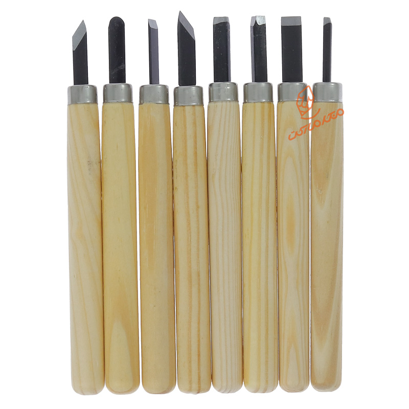 مغار 8 عددی دسته چوبی (1)