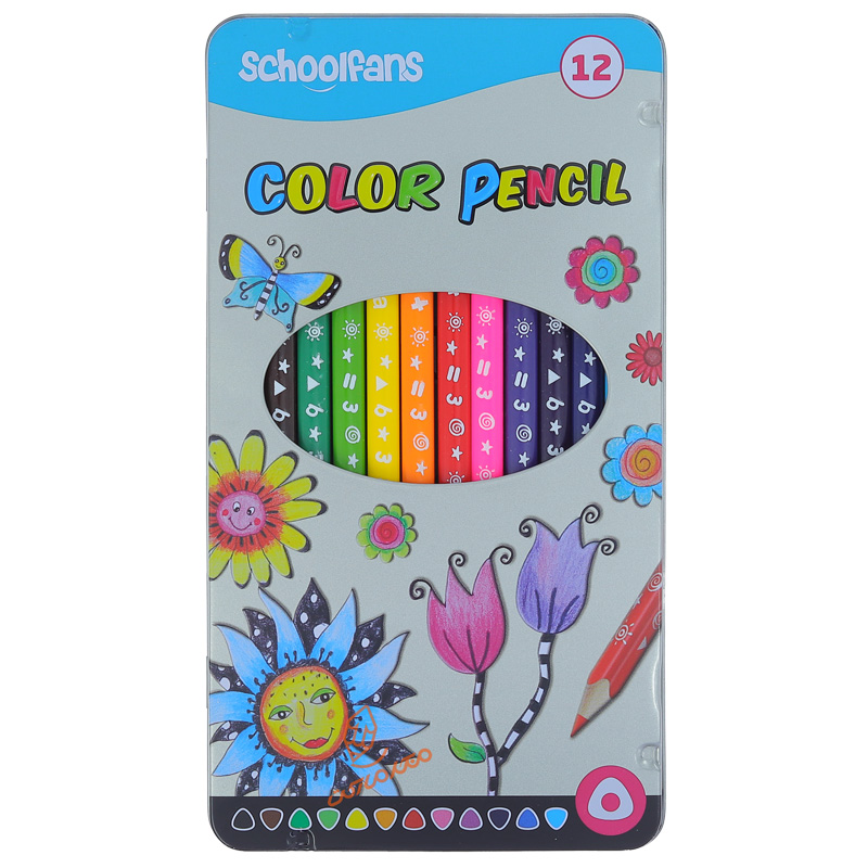 مدادرنگی 12 رنگ اسکول فنس کد 92442
