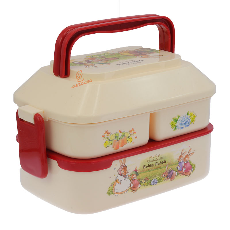 ظرف غذا 2 طبقه بابی خرگوش کد 1741 (7)