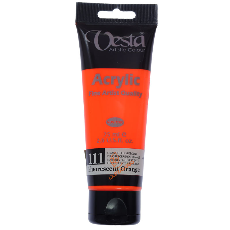رنگ اکریلیک 75 میل تک رنگ وستا VESTA 111