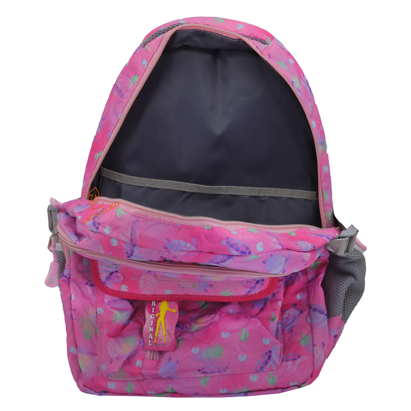 کوله پشتی 3 زیپ کد6274 گلدار لنتو LENTO (6)