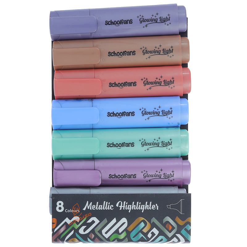 ماژیک علامت گذار متالیک بسته 8 عددی اسکول فنس کد 92316 (3)