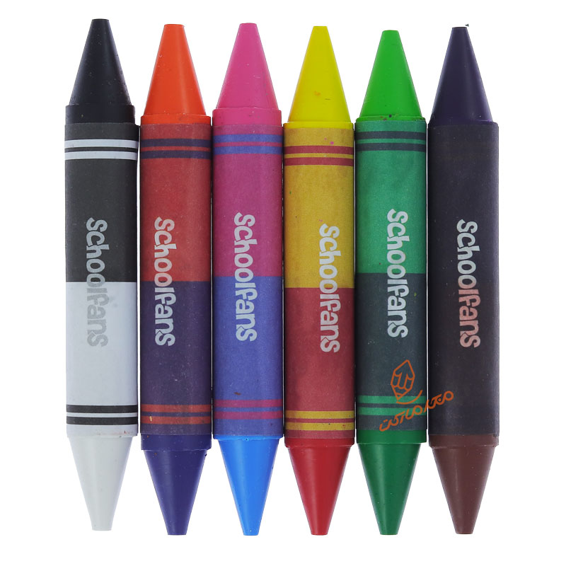 پاستل 12 رنگ 2 سر اسکول فنس کد 92428 (4)