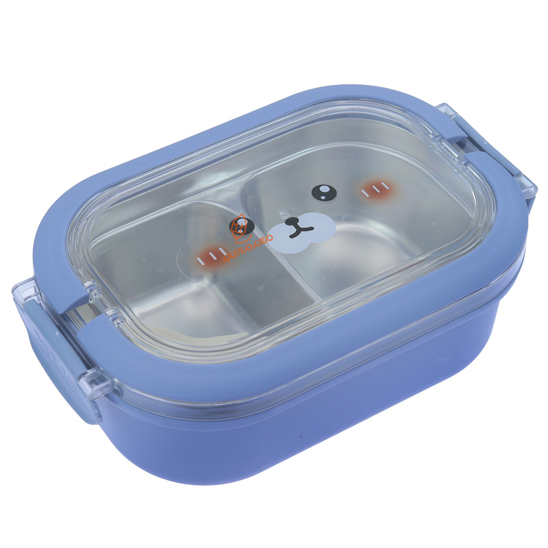 ظرف غذا داخل استیل طرح خرس کد 5838 (1)