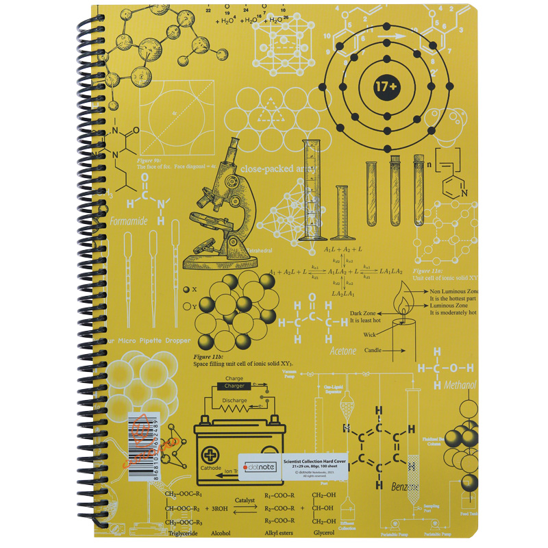 دفتر 100 برگ A4 طرح علم شیمی دات نوت (3)