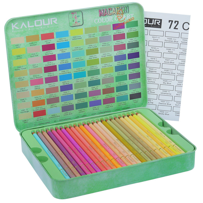 مداد رنگی پاستلی 72 رنگ کالور kalour (3)