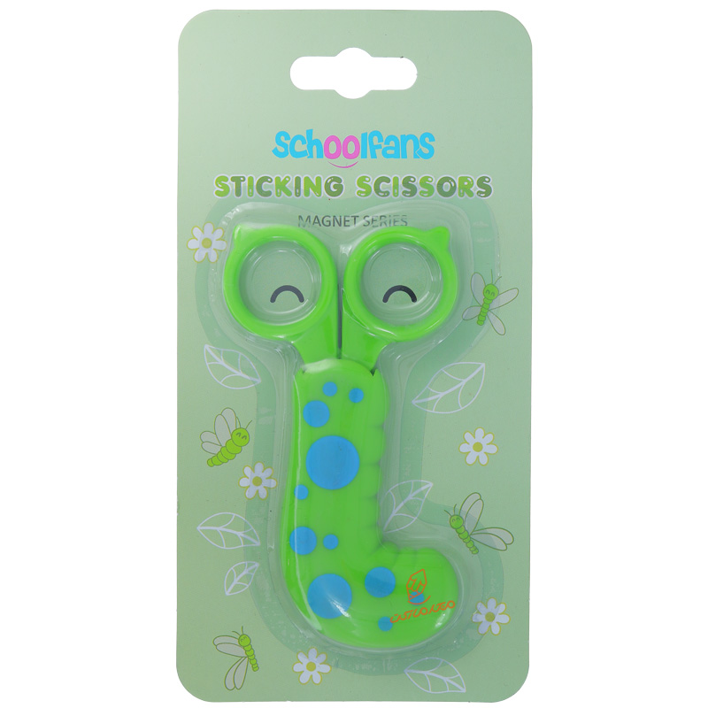 قیچی فانتزی غلاف دار طرح حشرات اسکول فنس SCHOOLFANS (5)